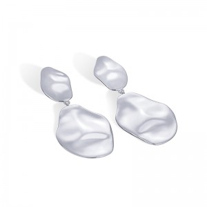 Hongde Mạ Vàng 14K Bạc 925 Bài Giọt Nước Tuyên Bố Hạt Tòn Ten Bông Tai